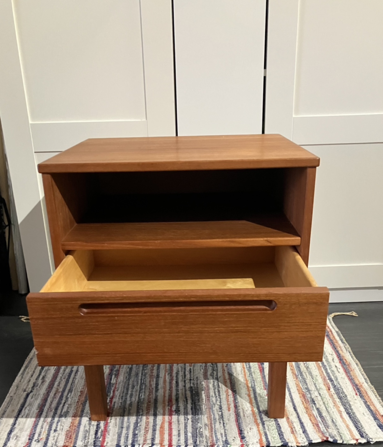 Vintage Mid-Century Modern Teak Nightstand - photo 2