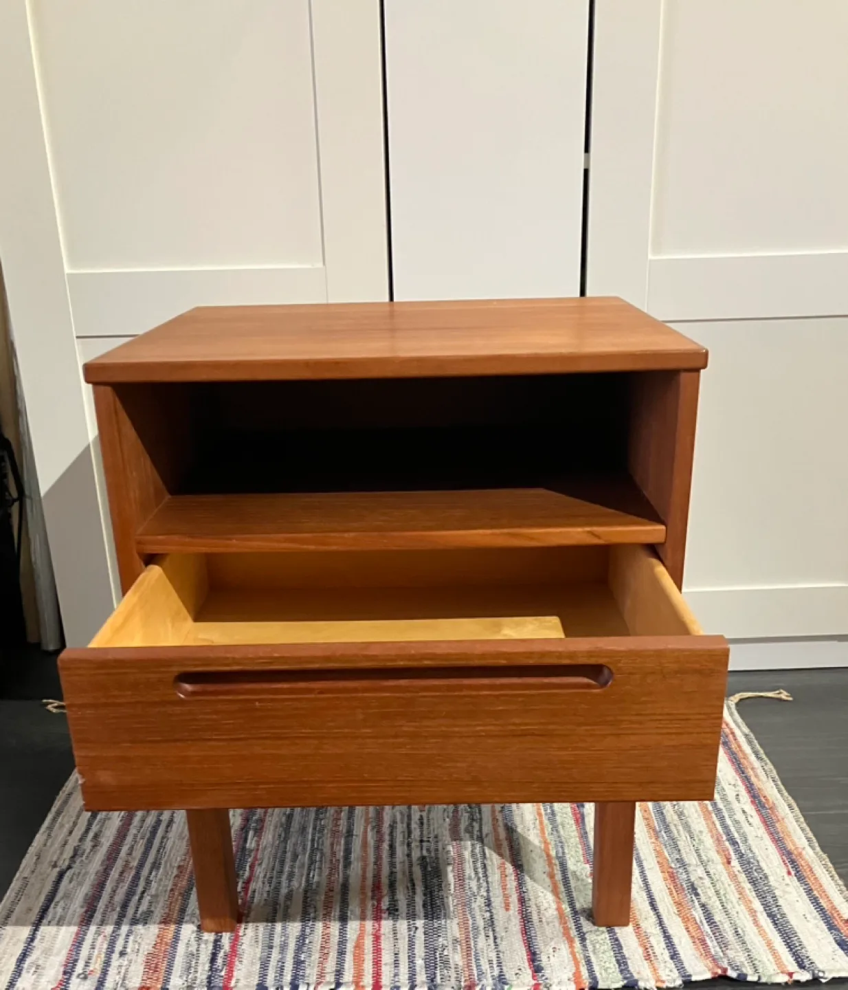 Vintage Mid-Century Modern Teak Nightstand image indicator(2)
