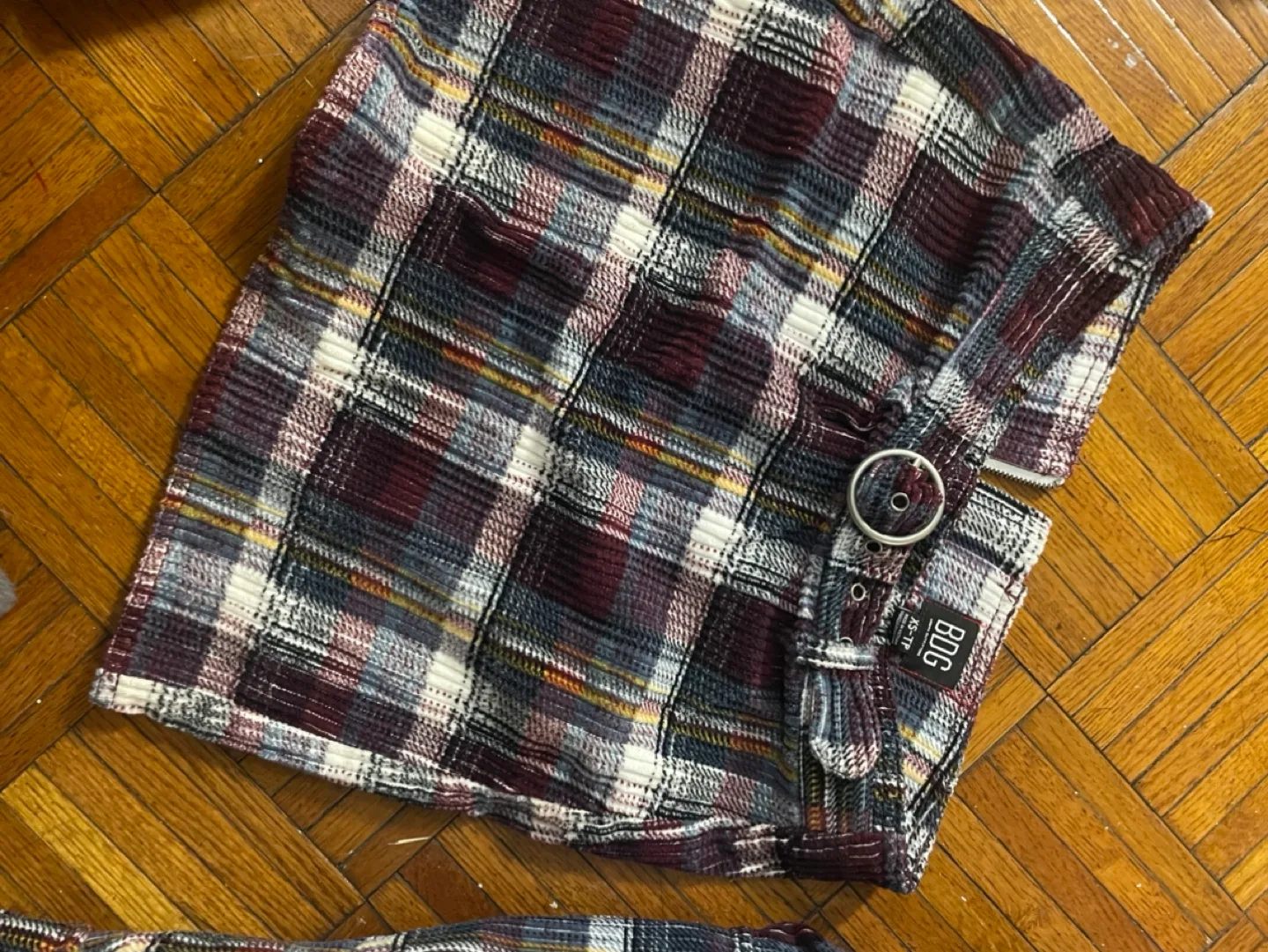 UO Corduroy Plaid Shirt and Skirt Set thumbnail