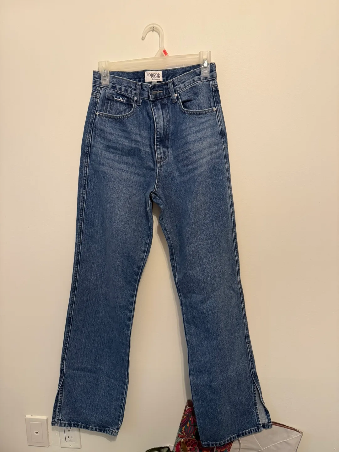 Insane Gene High Waisted Straight Leg Jeans Size 26 image indicator(2)
