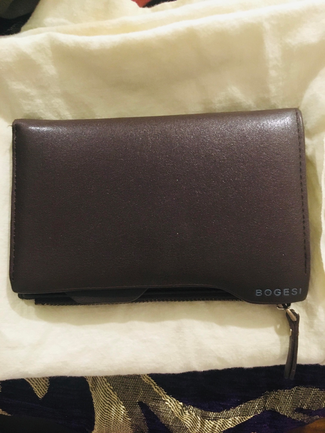BOGESI Brown Leather Wallet