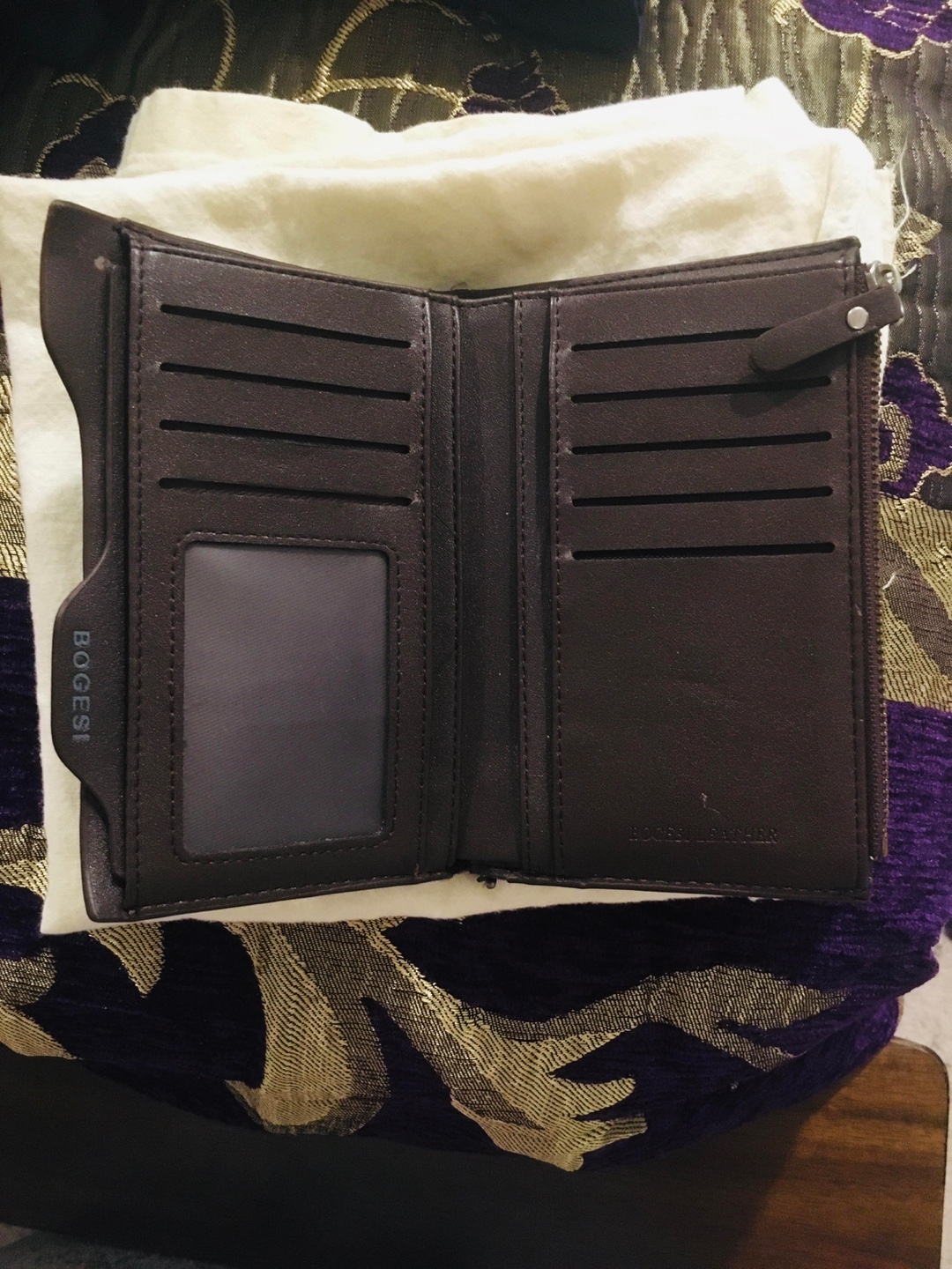 BOGESI Brown Leather Wallet - photo 2