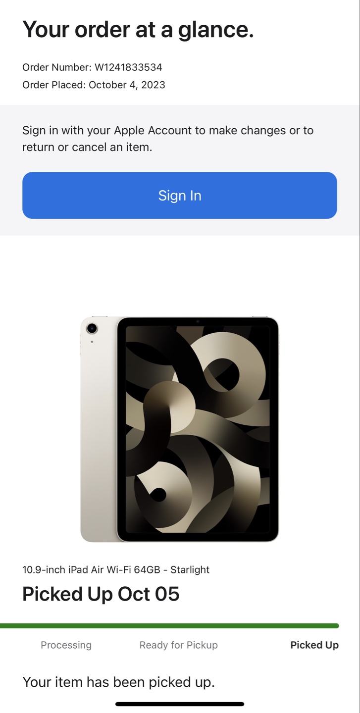iPad Air 5th Generation 64GB Starlight with Apple Pencil