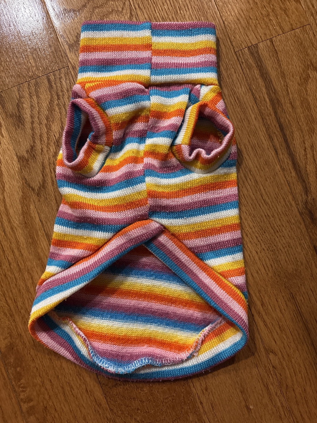 Adorable Dog Sweater - Rainbow Stripes - photo 2