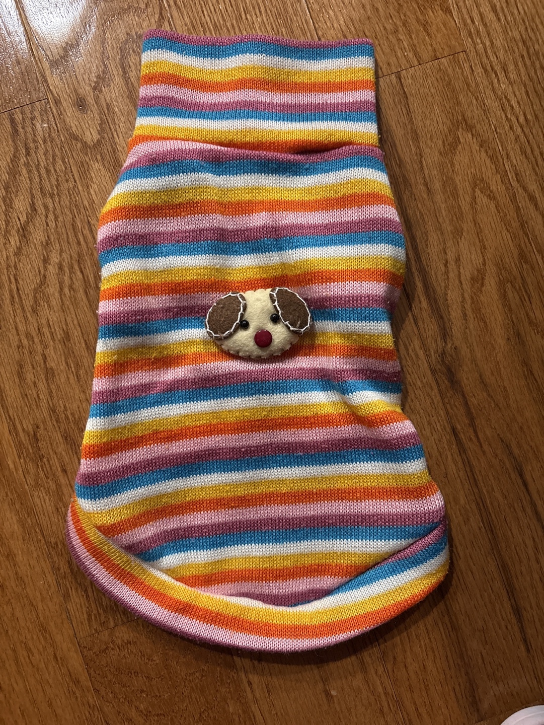 Adorable Dog Sweater - Rainbow Stripes