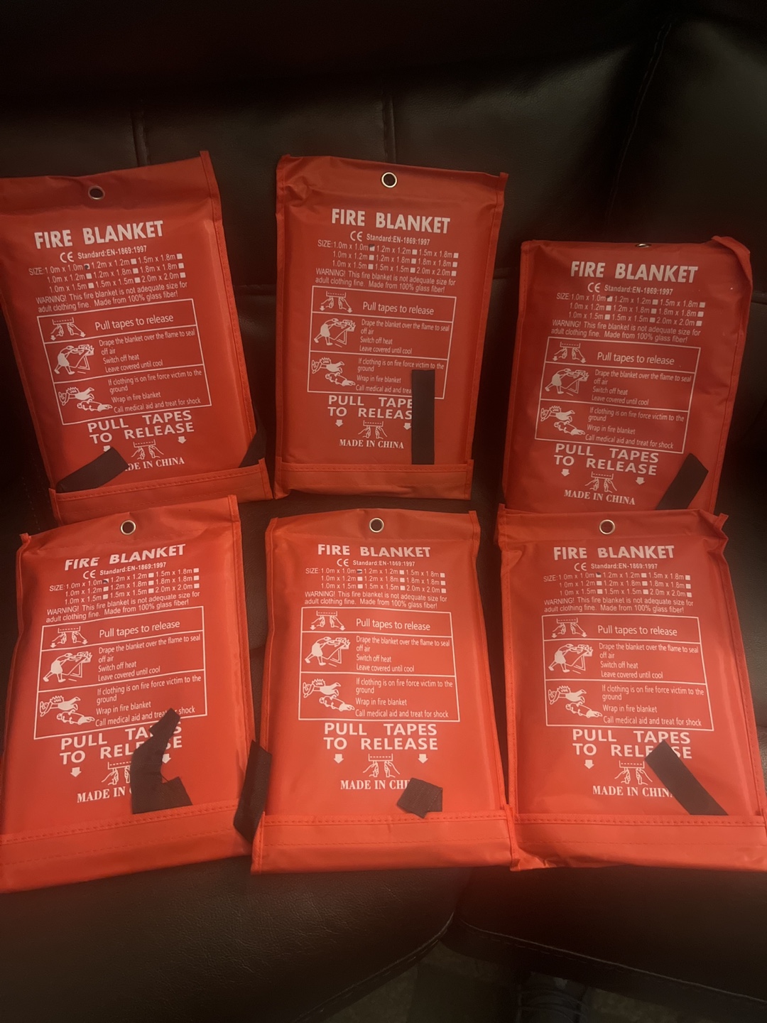 Fire Blankets (Pack of 6)