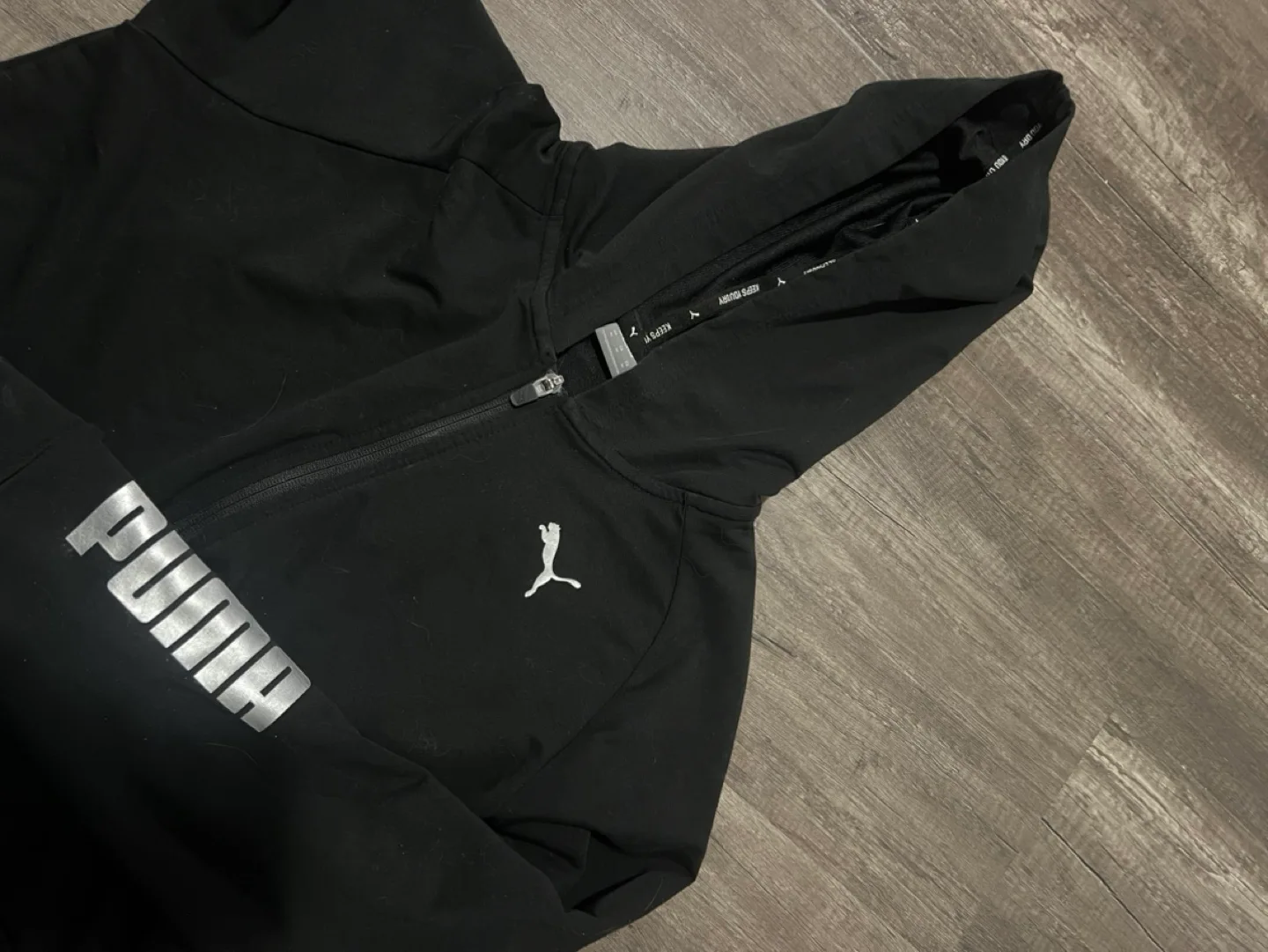 Puma Black Zip-Up Hoodie image indicator(2)
