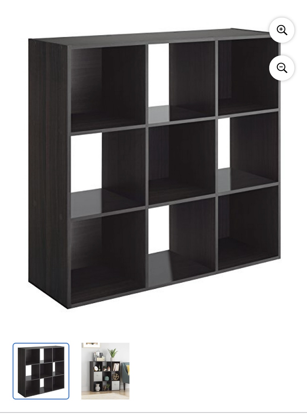 Black 9-Cube Organizer Shelf - photo 3