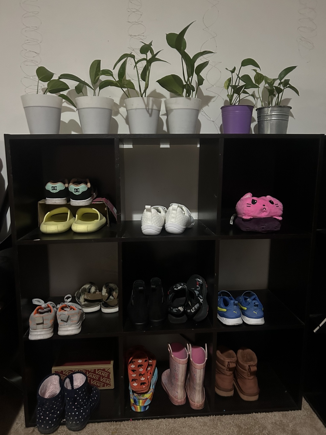 Black 9-Cube Organizer Shelf