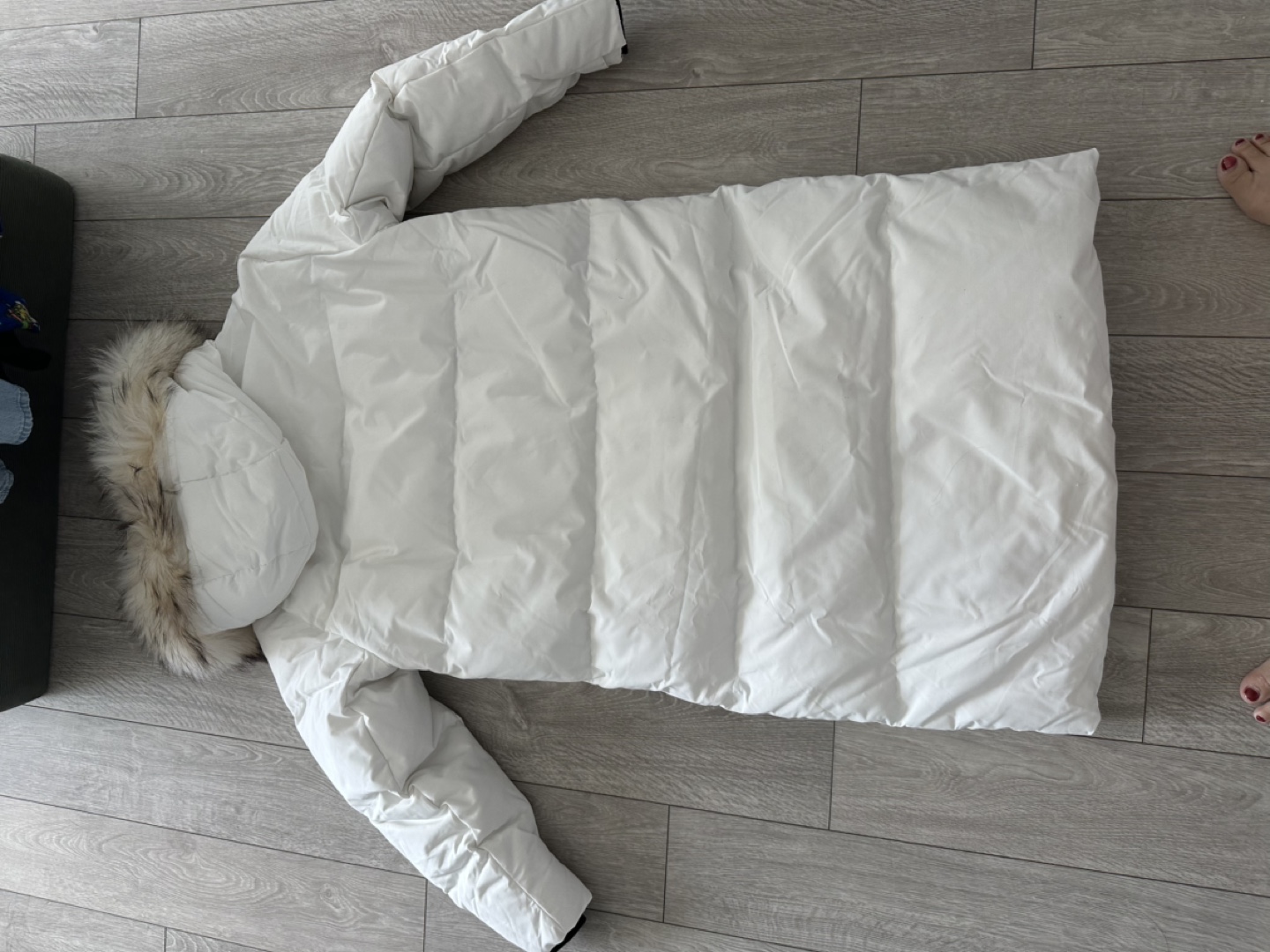 White Long Down Coat - photo 2