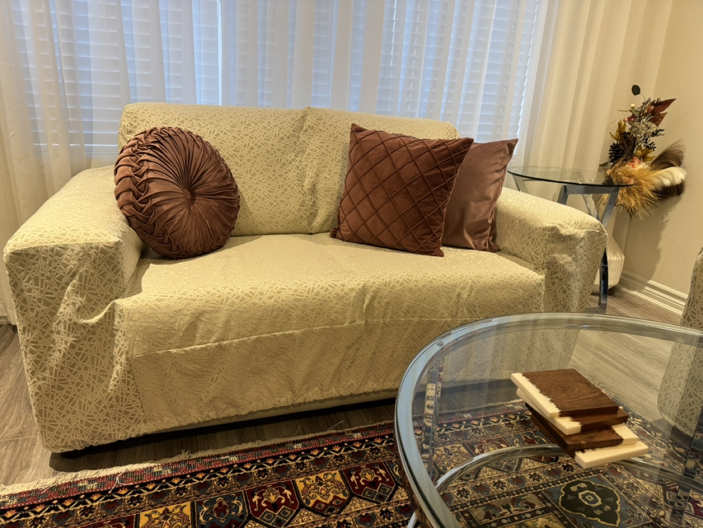 Beige Sofa  (Set of 3) - photo 2