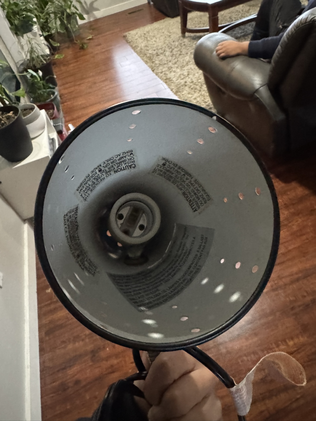 Black Clip-on Desk Lamp - photo 2