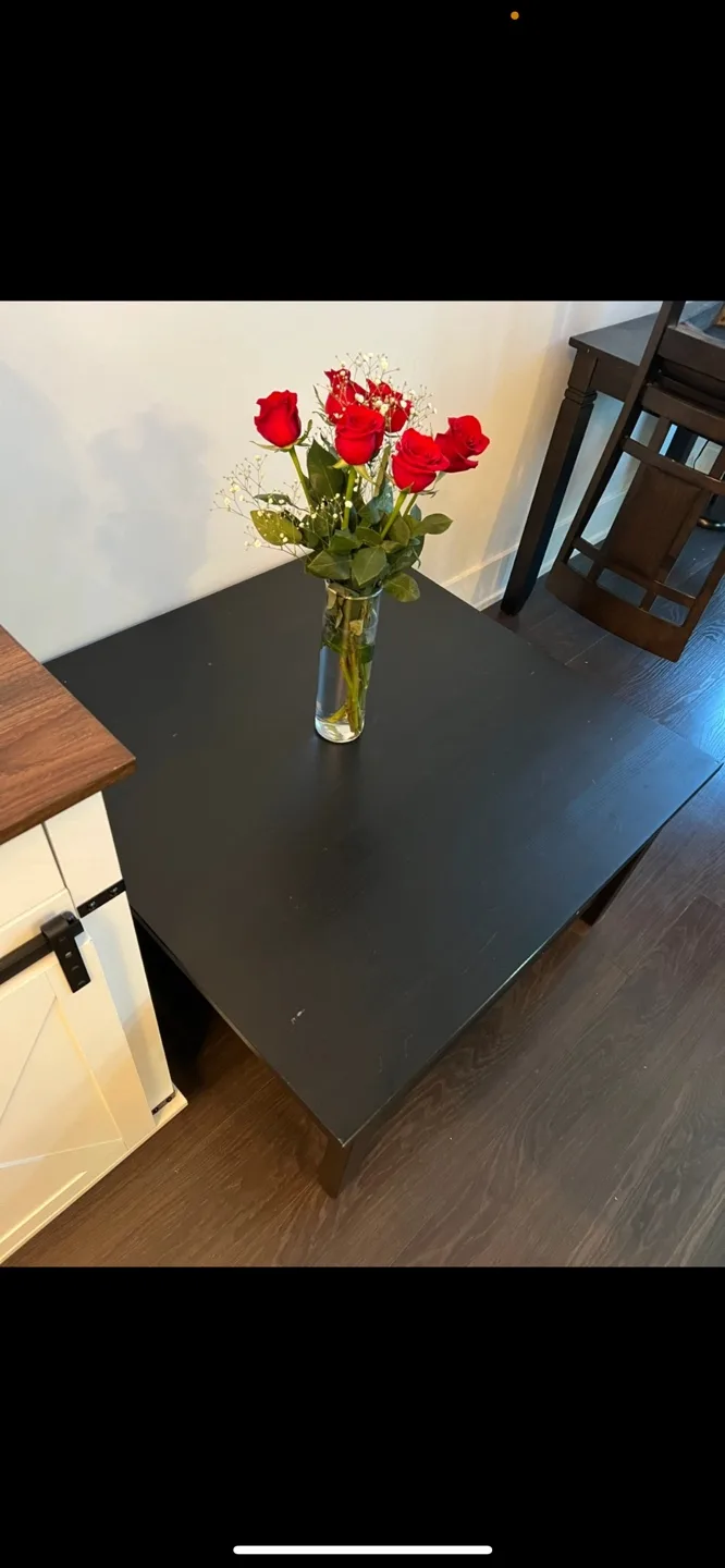 Black Square Coffee Table with Shelf image indicator(2)