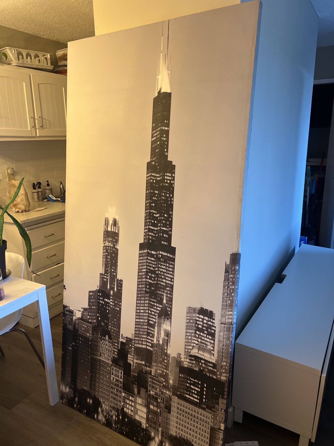 Large Chicago Skyline Canvas Print