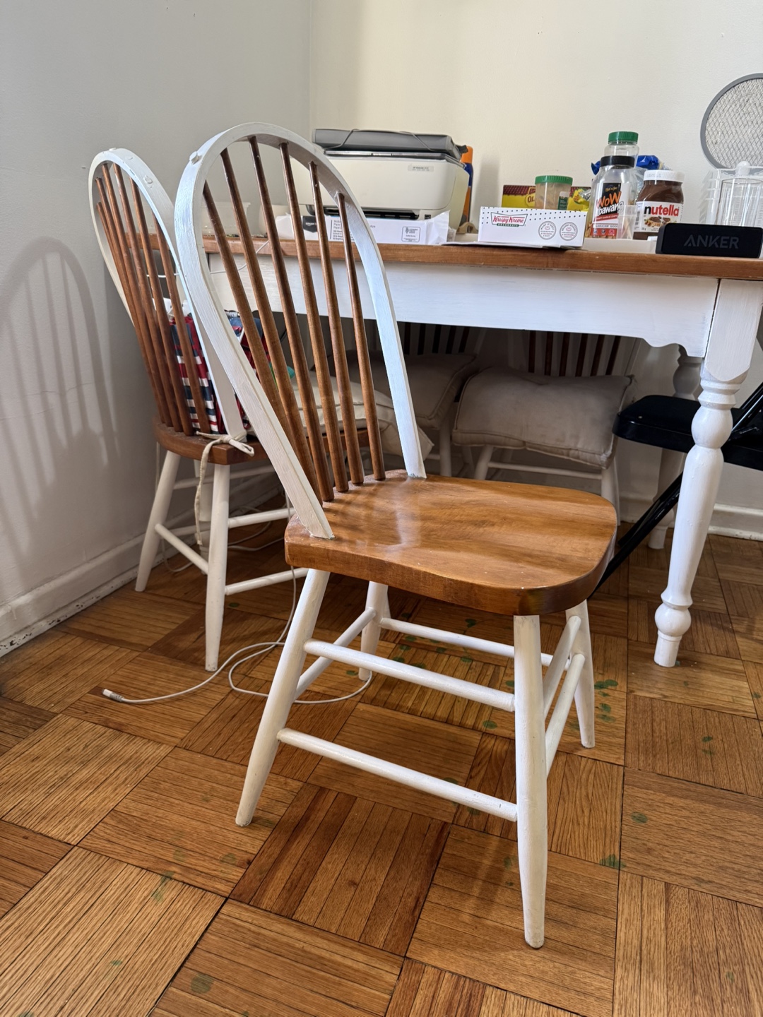 Solid wood Dinning table with 4 wood charis - photo 3