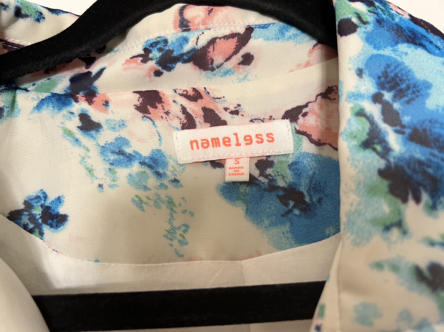 Nameless Brand Floral Print Moto Jacket - Size Small - photo 3