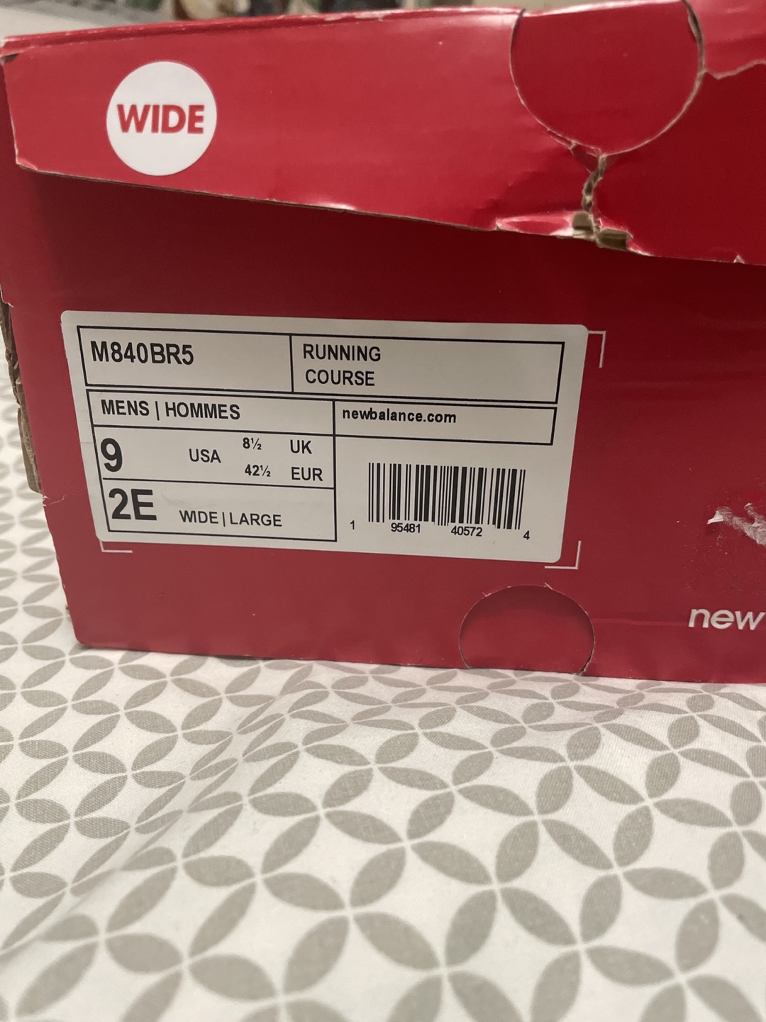 New Balance Men's 840v5 Running Shoes - Size 9 2E Wide - photo 4