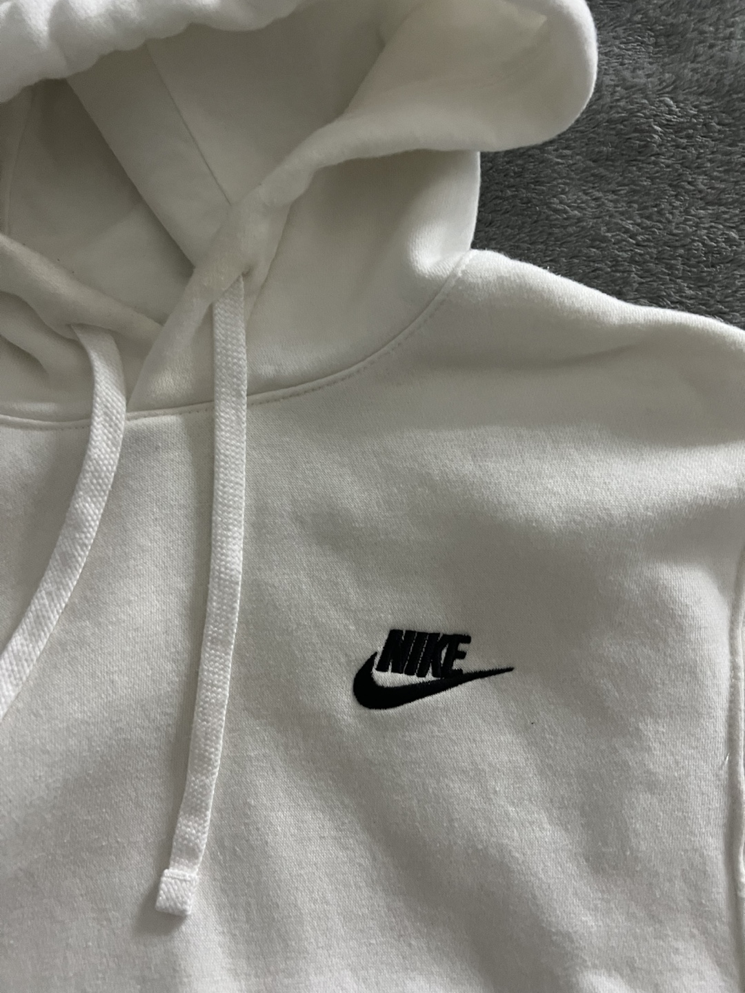 Men’s Nike White Hoodie - Size XS - photo 3