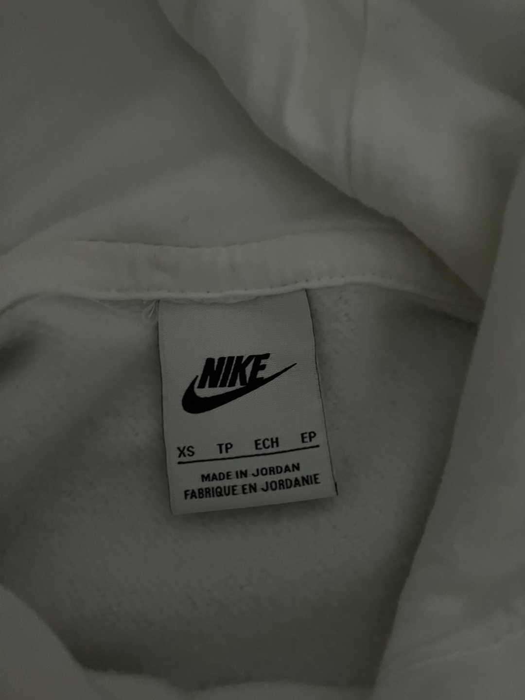 Men’s Nike White Hoodie - Size XS - photo 4