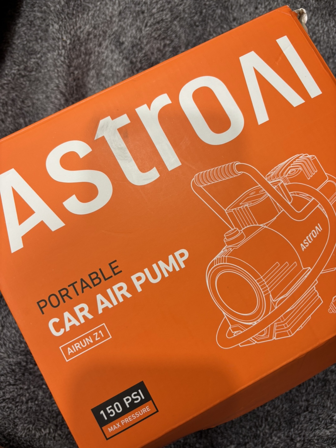 ASTROAI AIRUN Z1 Portable 150 PSI Car Air Pump