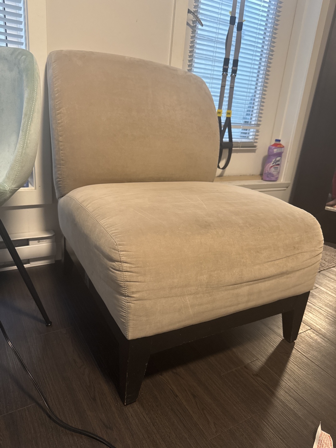 Armless chair beige 💚 - photo 2