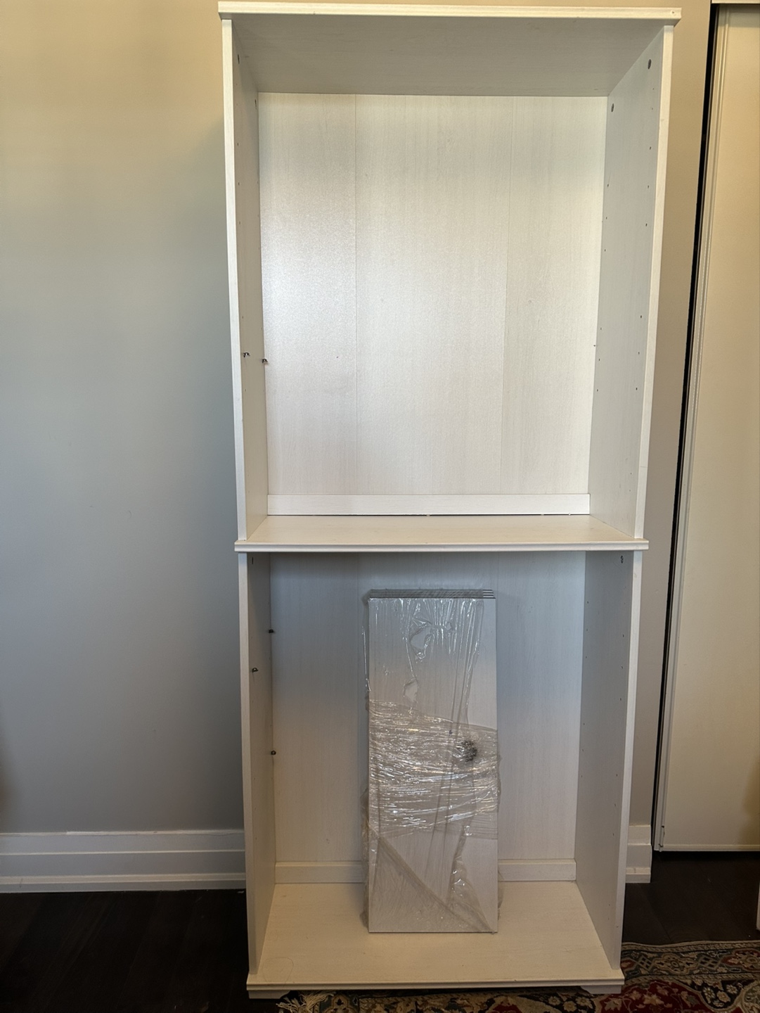 Assembled White Bookcase