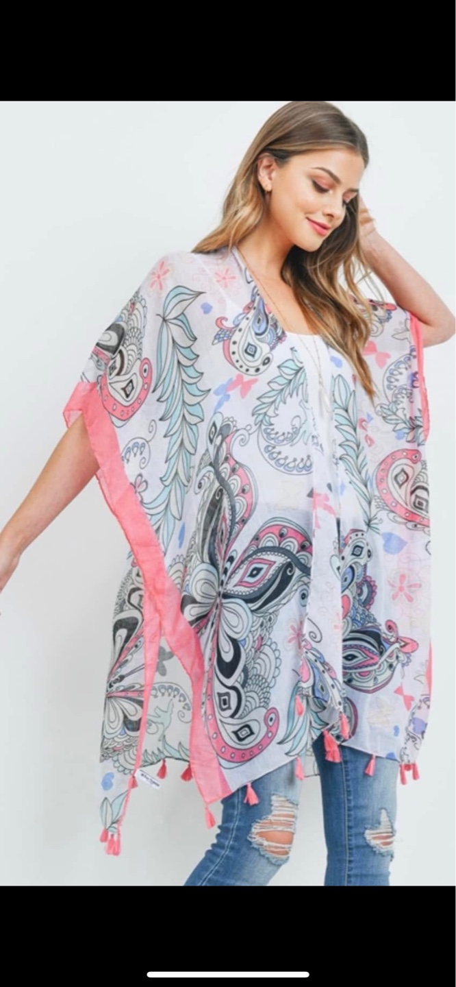 Women's Tie-Dye Kimono Cardigan - Various Colours - photo 3