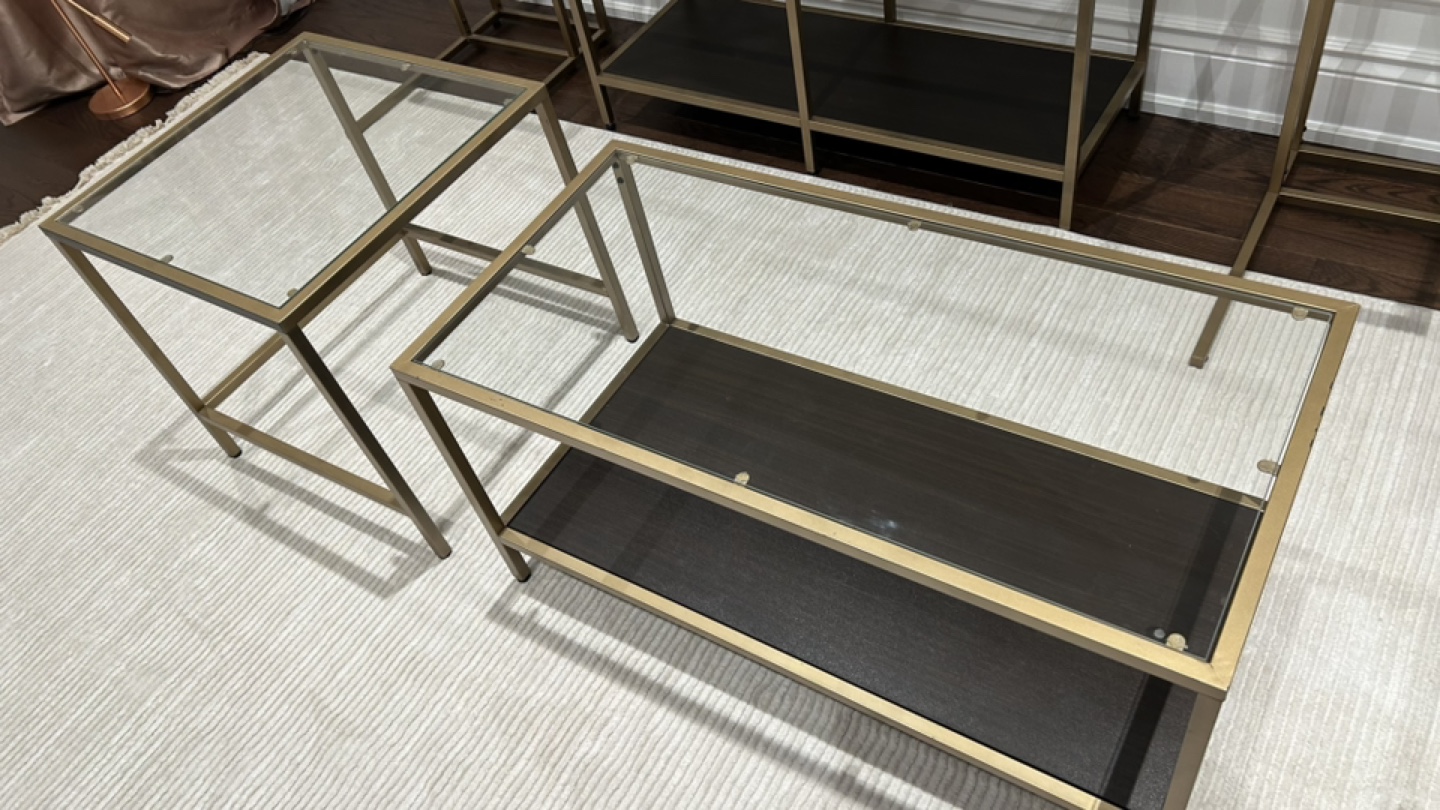 End tables, coffee tables and shelf set - photo 3