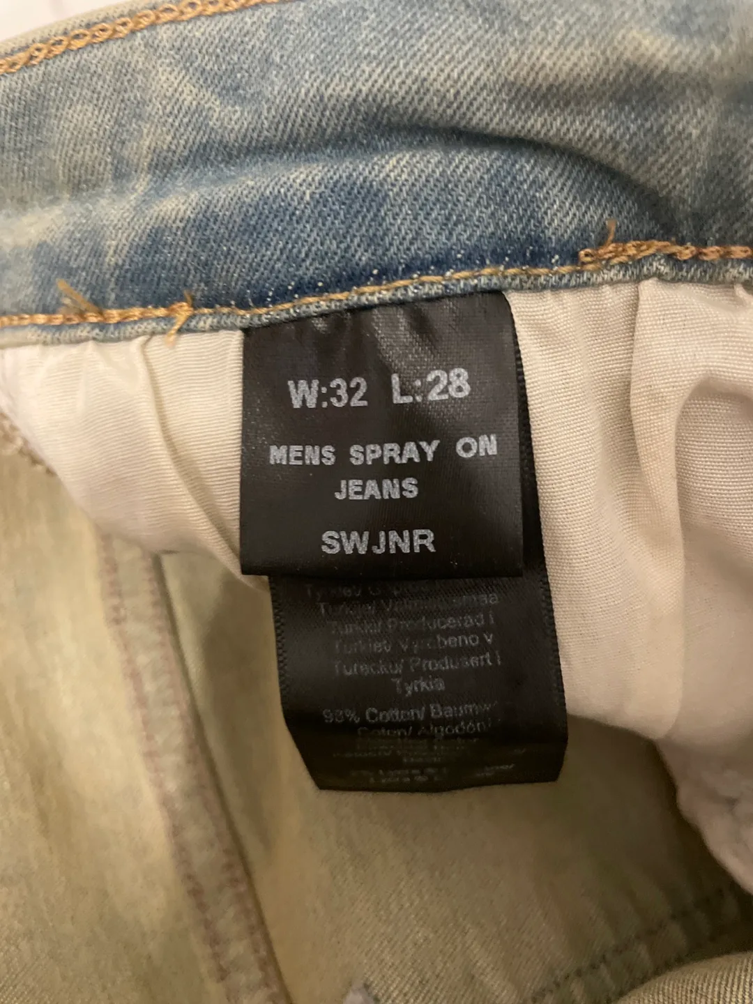 Legend London Men's Sprayon Jeans - Size W32 L28 image indicator(4)