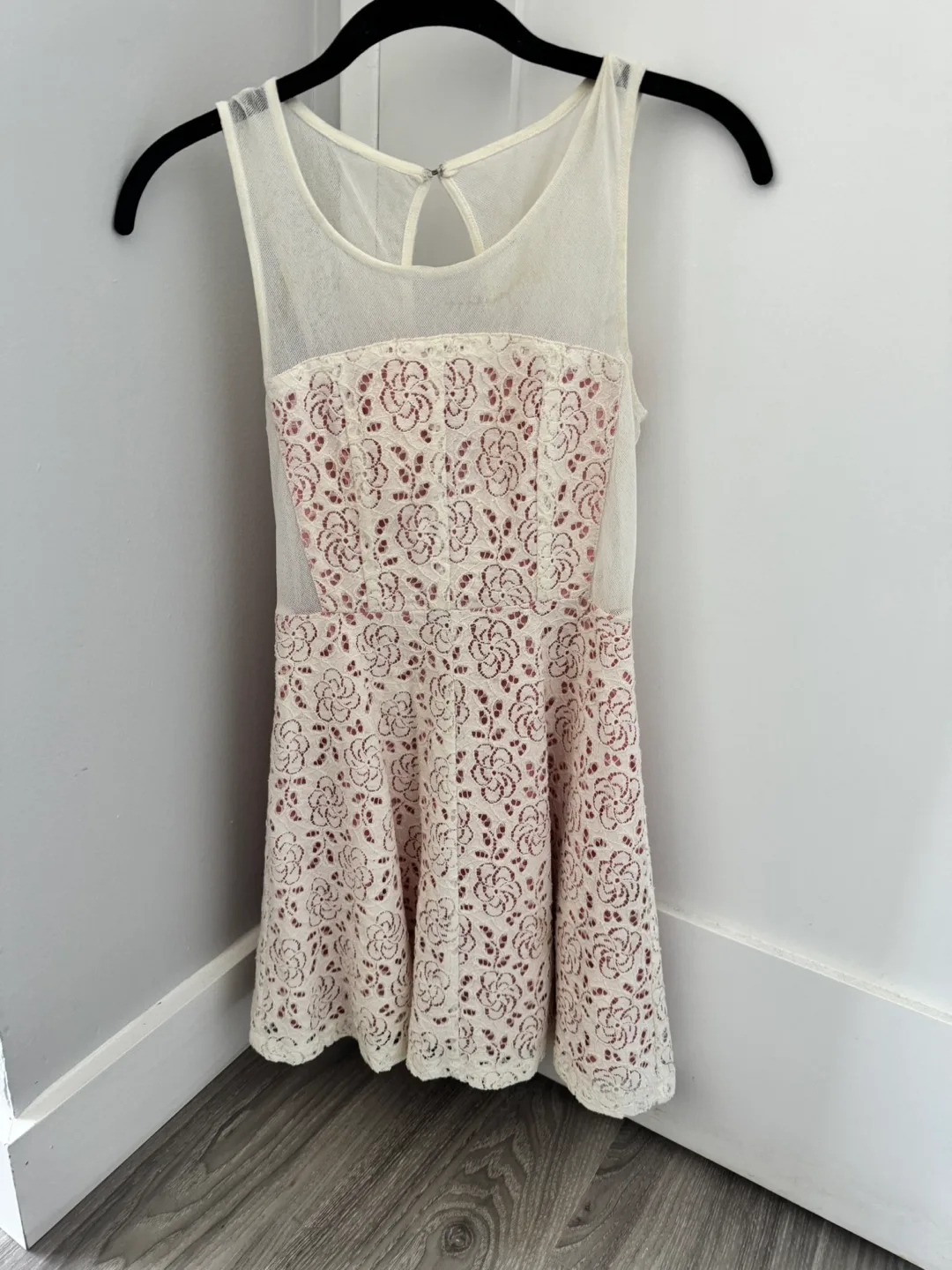 Floral Lace Overlay Dress thumbnail