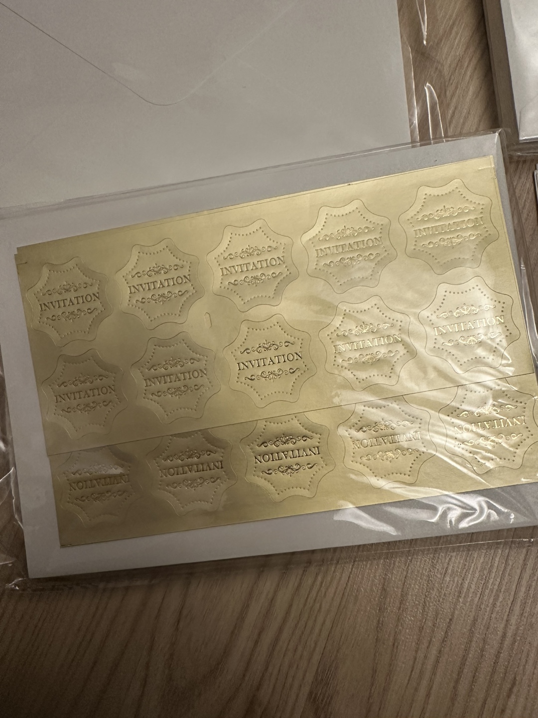 Wedding Invitation Envelopes & Gold Seals - photo 5