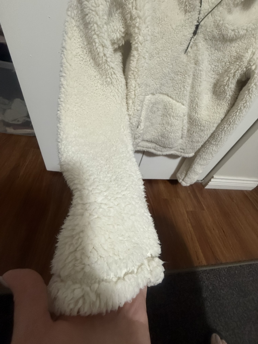 Hollister California Cream Sherpa Zip-Up - photo 2