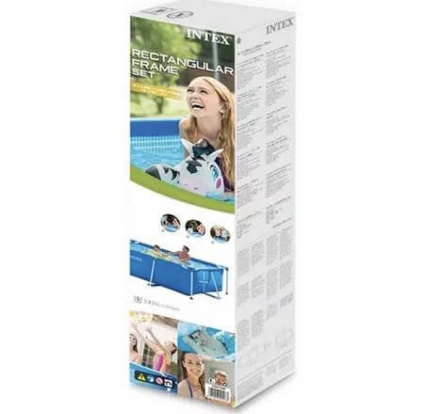 INTEX Rectangular Metal Frame Pool Set