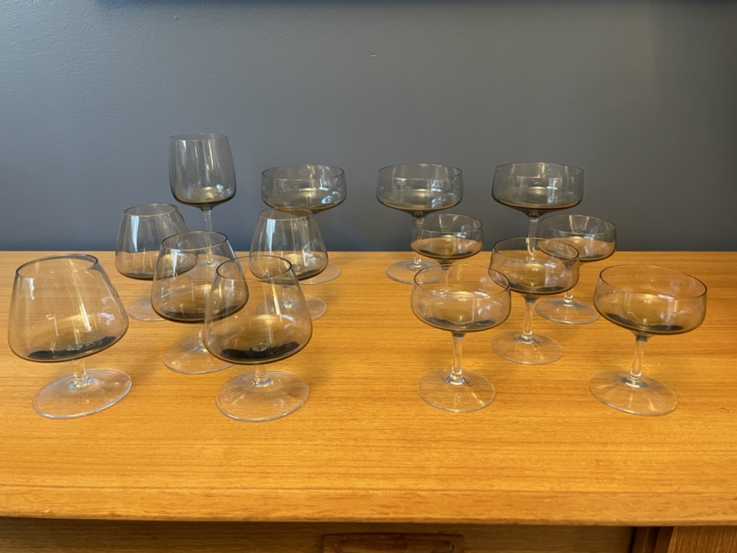 Vintage Smoke Grey Glass Drinkware - photo 5