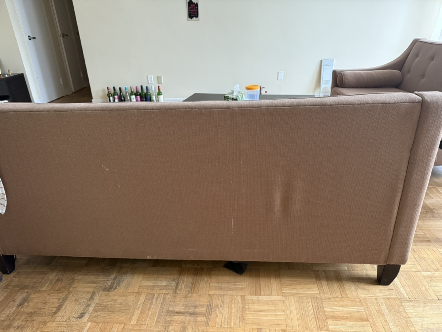 Move out sale: Brown 3 seater couch - photo 3