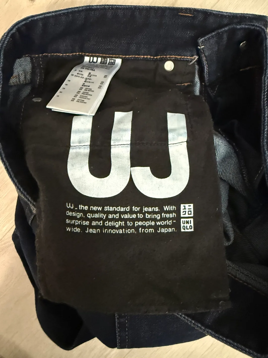 Men's UNIQLO Dark Wash Jeans - Size 31 (79cm) image indicator(4)