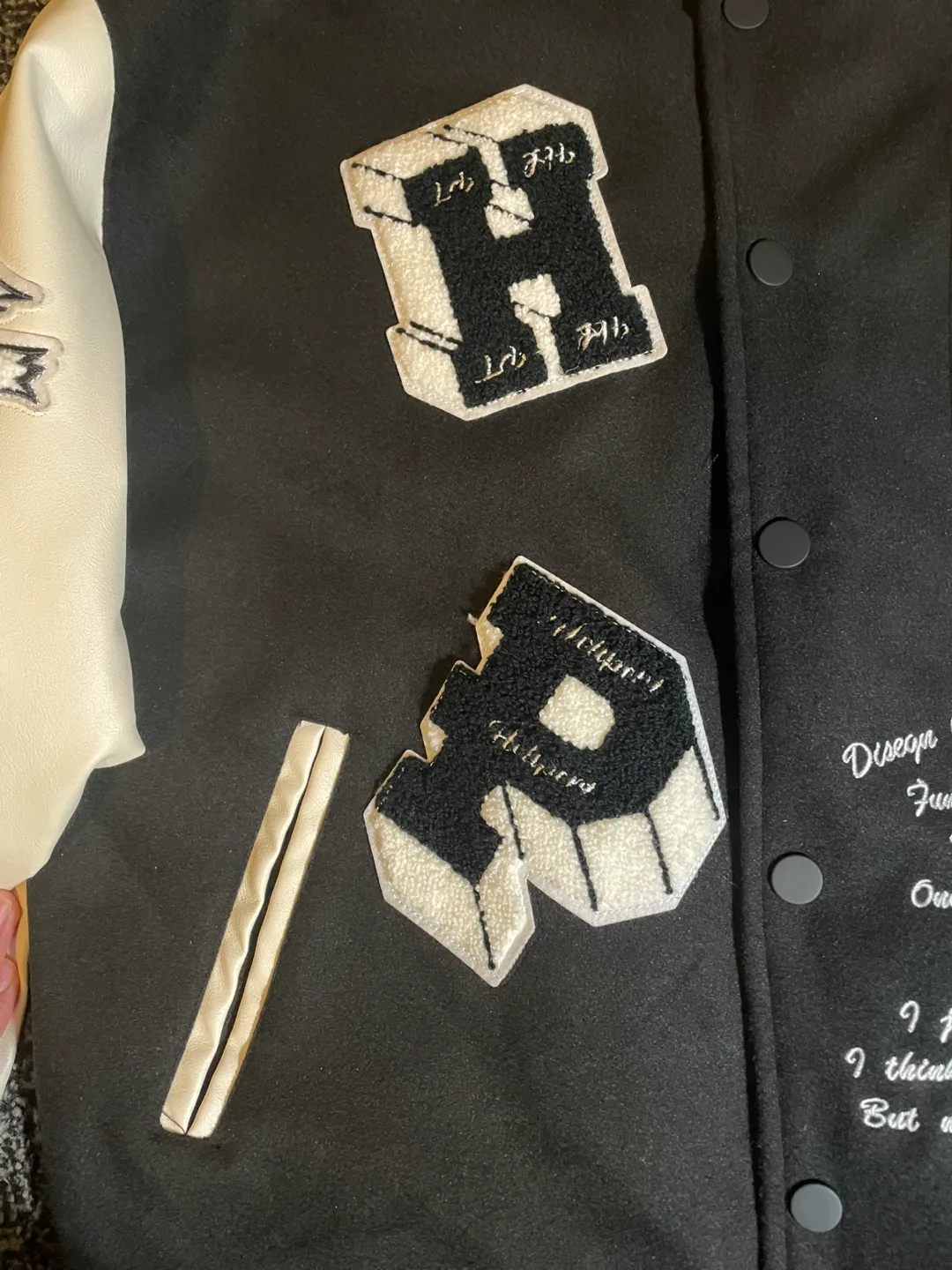 2 varsity jackets for 50 dollars, 35 dollars each varsity jacket image indicator(3)