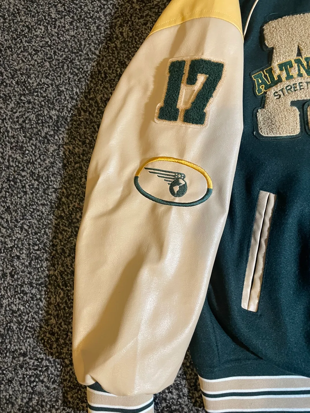 2 varsity jackets for 50 dollars, 35 dollars each varsity jacket image indicator(6)