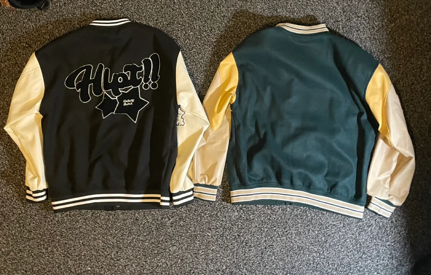 2 varsity jackets for 50 dollars, 35 dollars each varsity jacket image indicator(10)