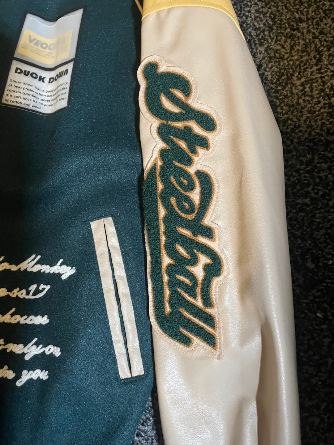 2 varsity jackets for 50 dollars, 35 dollars each varsity jacket image indicator(9)