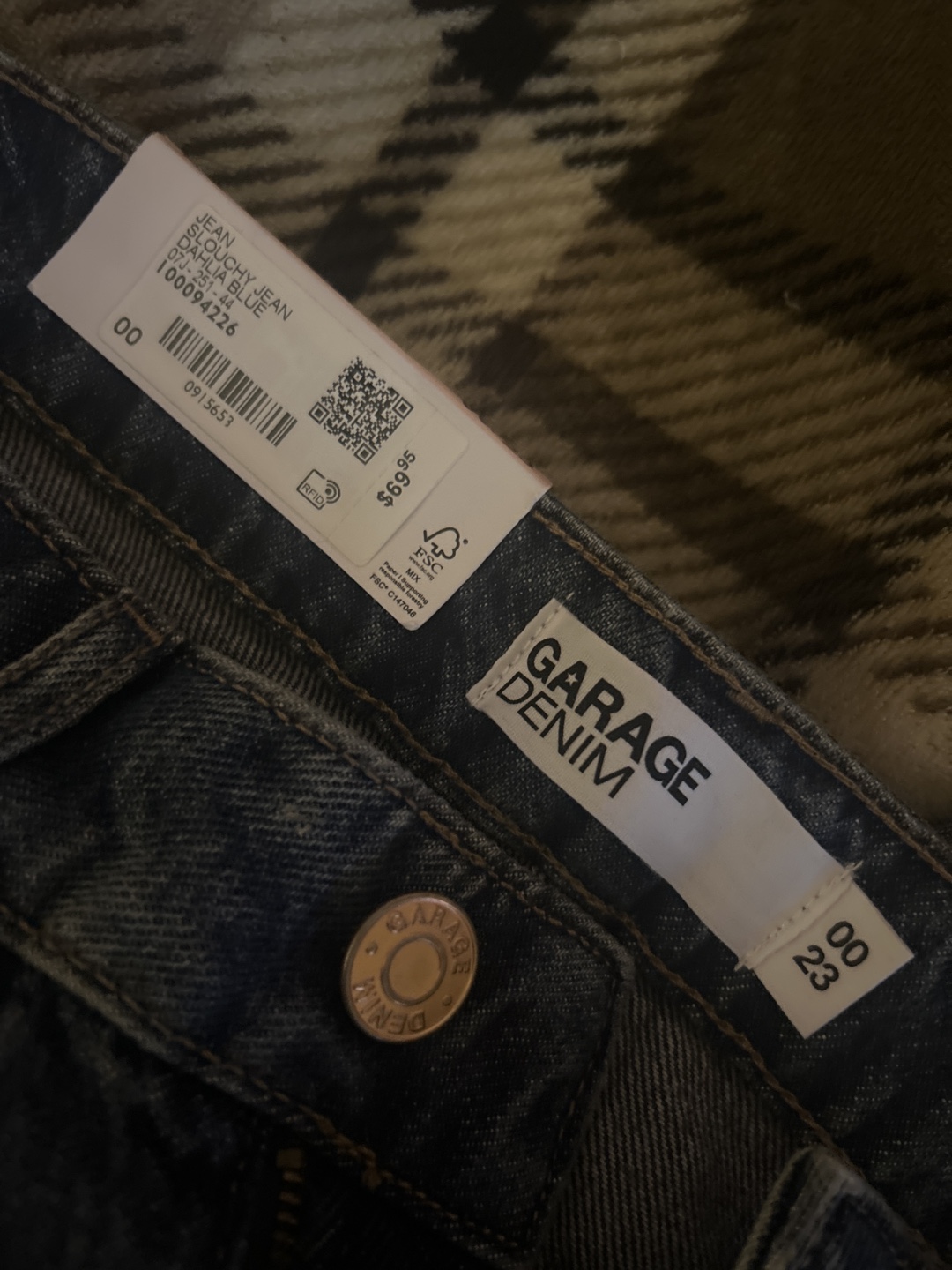 Brand new with tag Garage Denim Jeans - Size 00 - photo 2