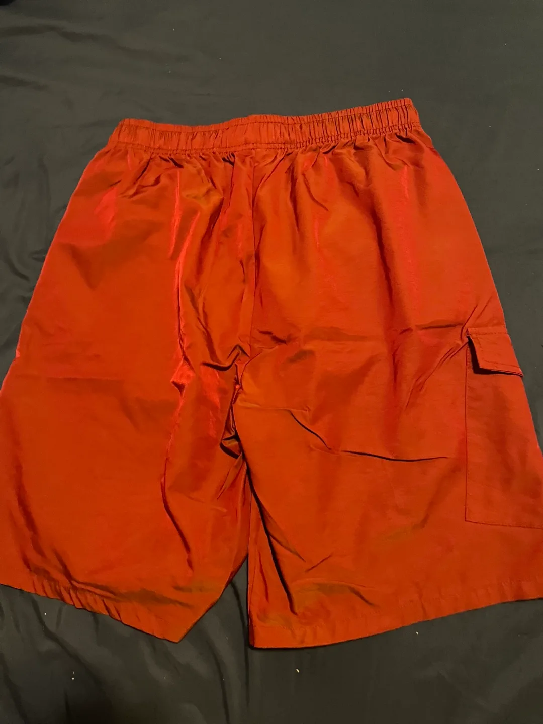 Men's Red Tiger Shorts with right side pocket image indicator(5)