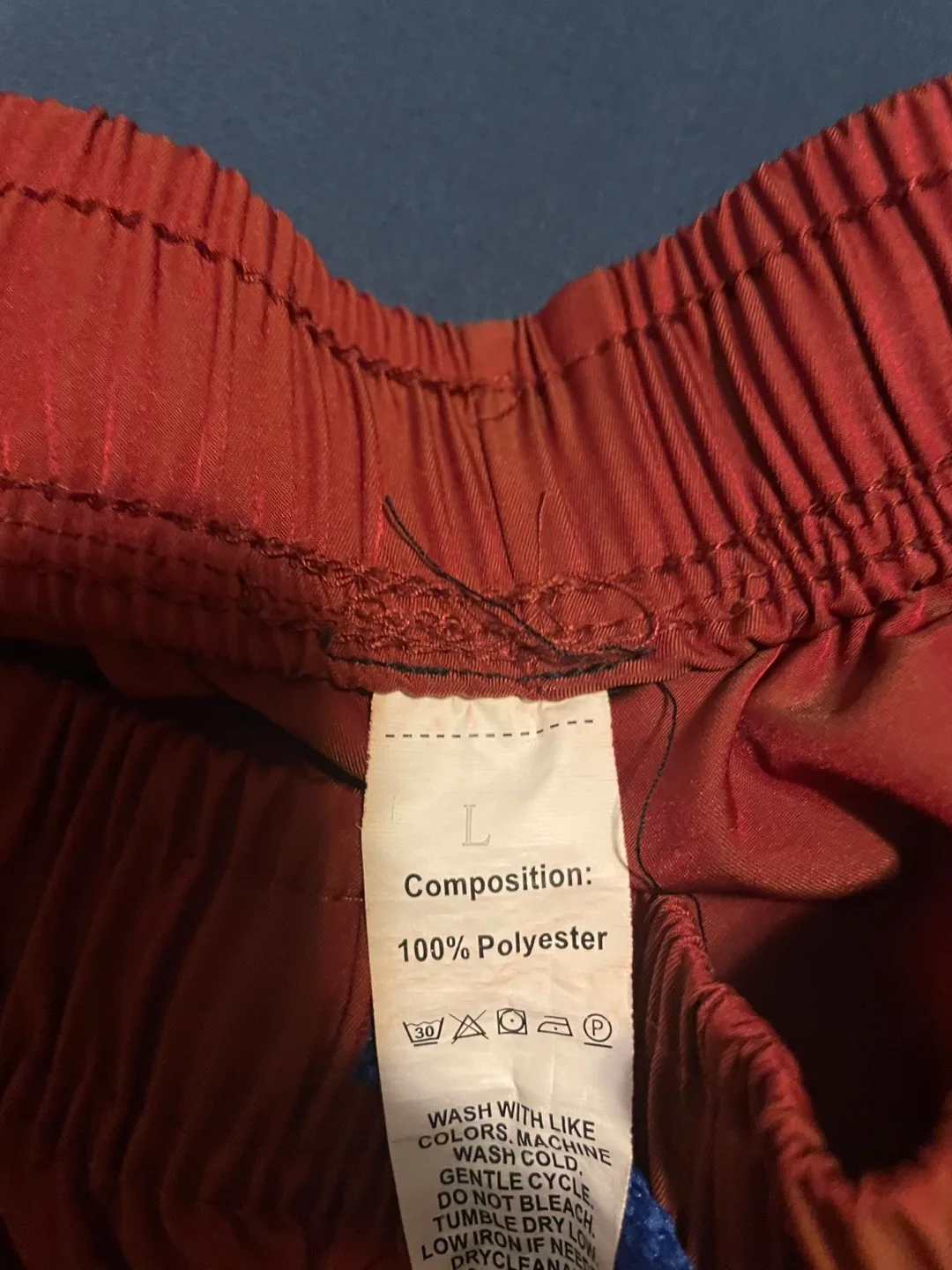 Men's Red Tiger Shorts with right side pocket image indicator(6)