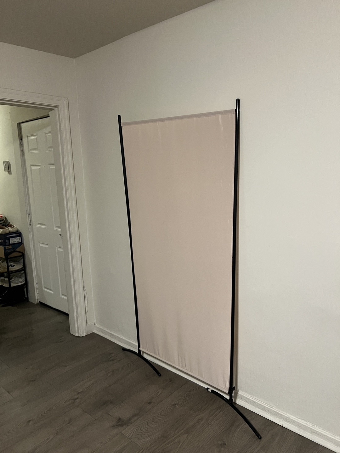 3-Panel Room Divider, Beige - photo 5
