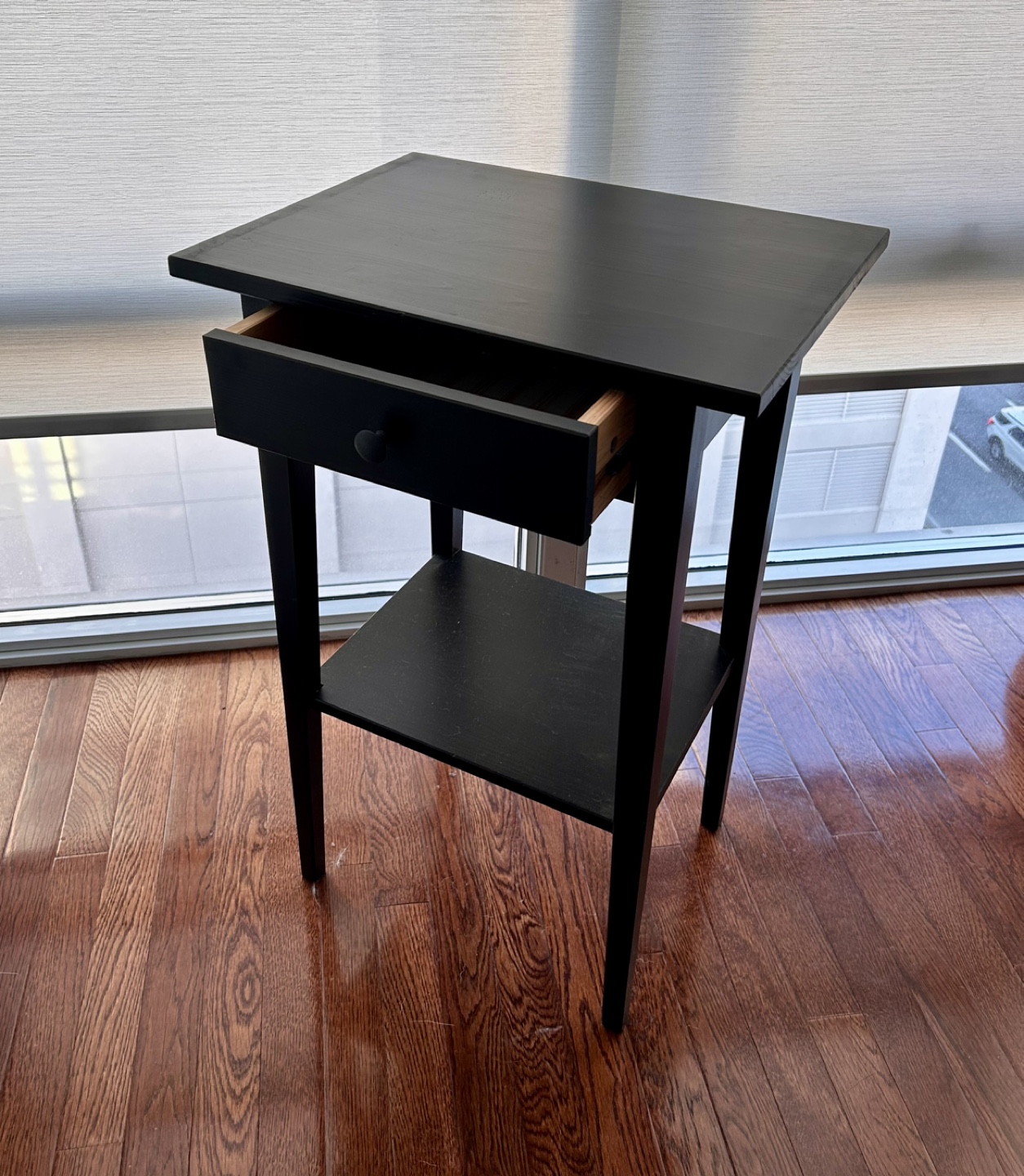 IKEA HEMNES Black Nightstand - photo 3