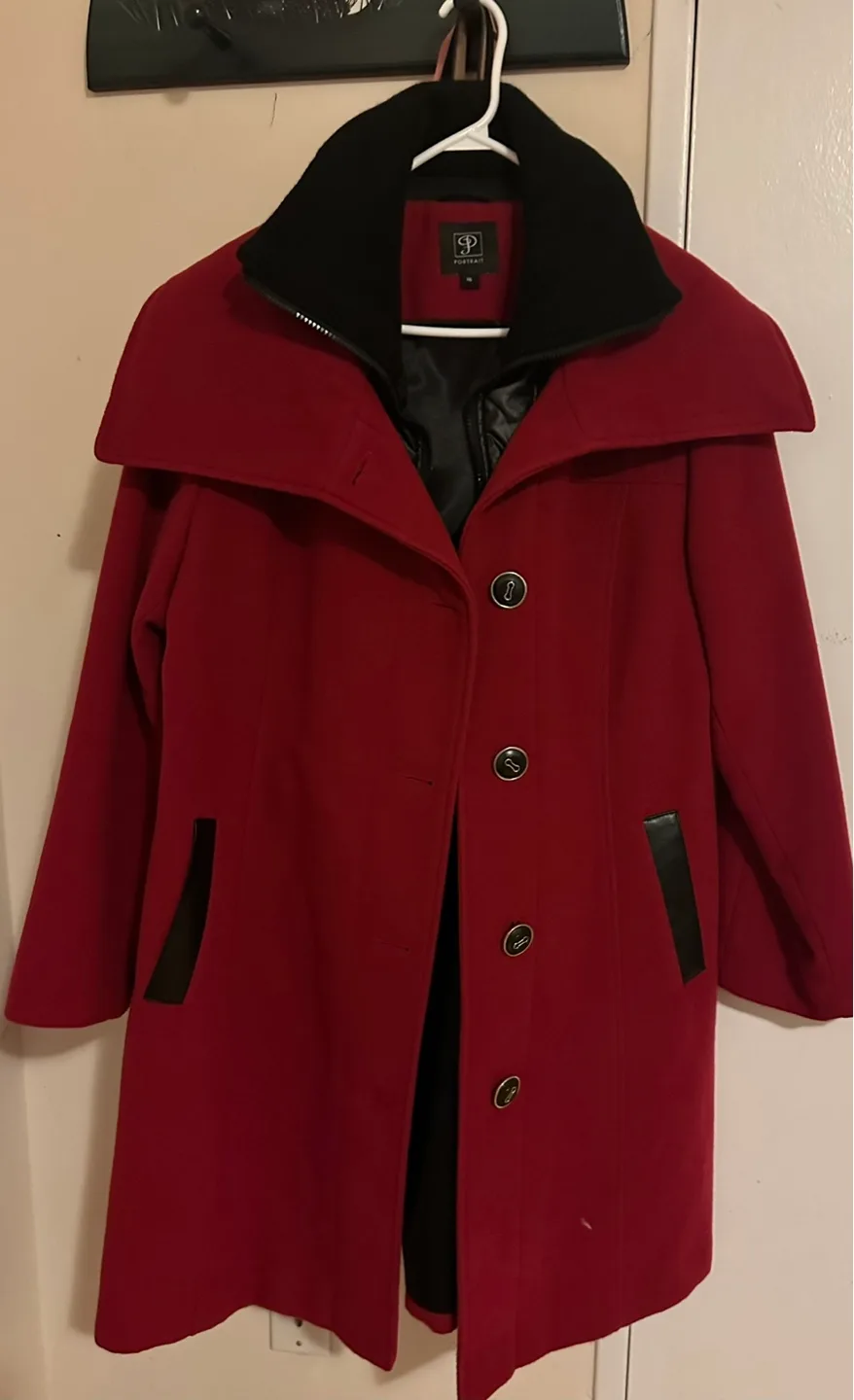 Women's Red Portrait Coat Size 16 image indicator(5)