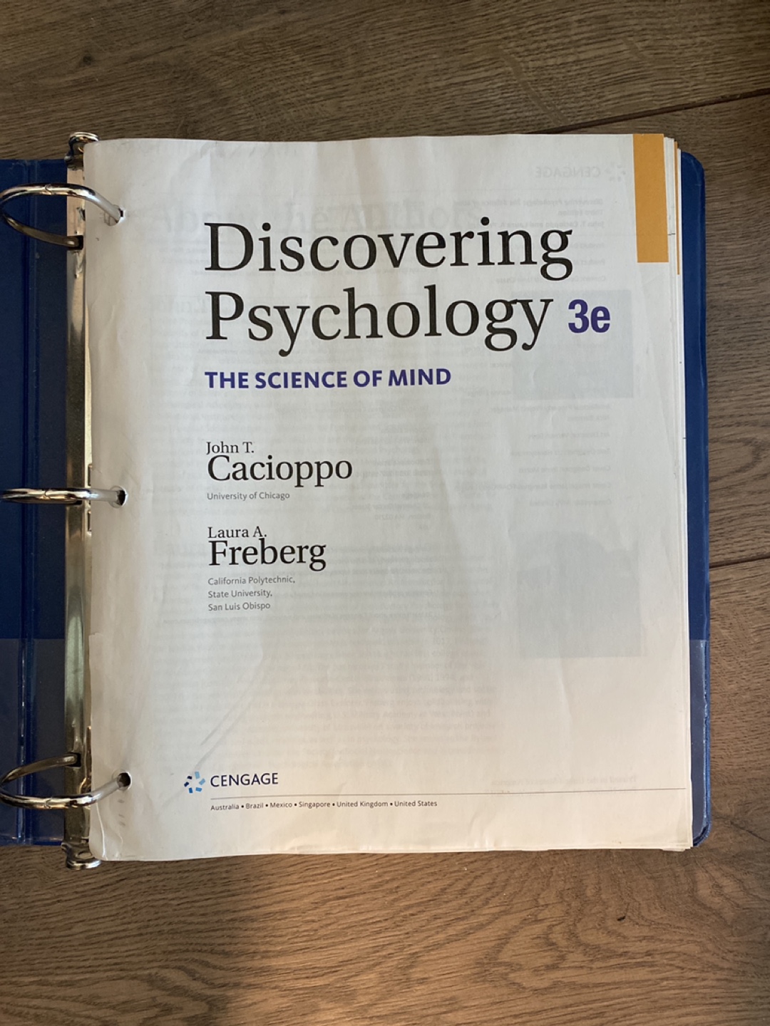 Discovering Psychology 3e Textbook