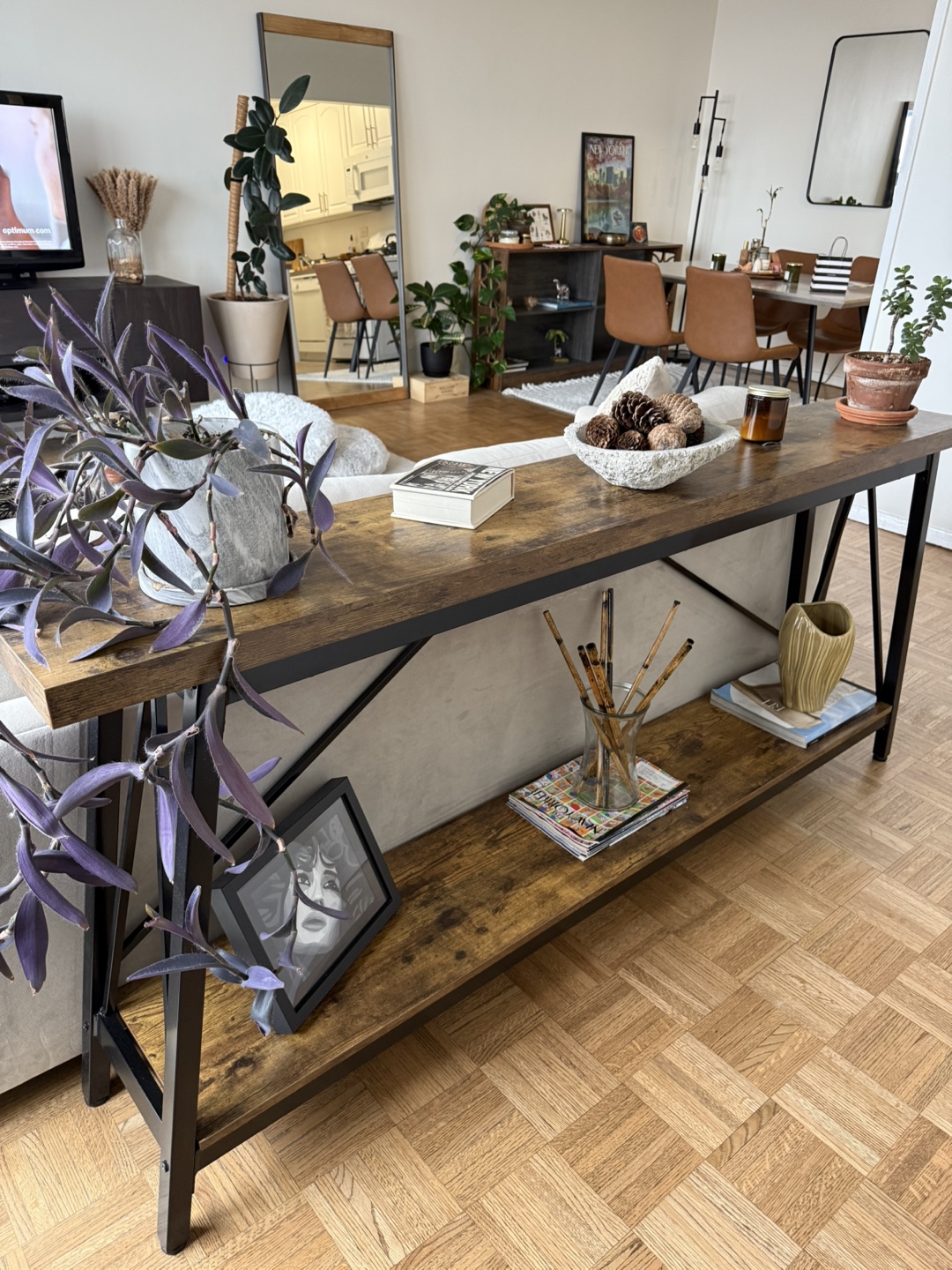 Rustic Farmhouse Console Table 💚