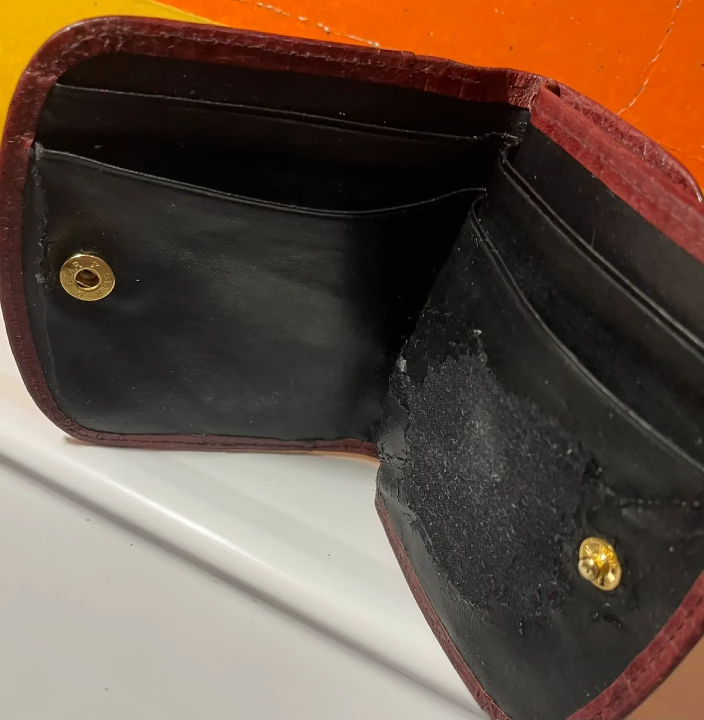 🇨🇦🍁💚Vintage Braxton Genuine Leather Coin Purse image indicator(4)