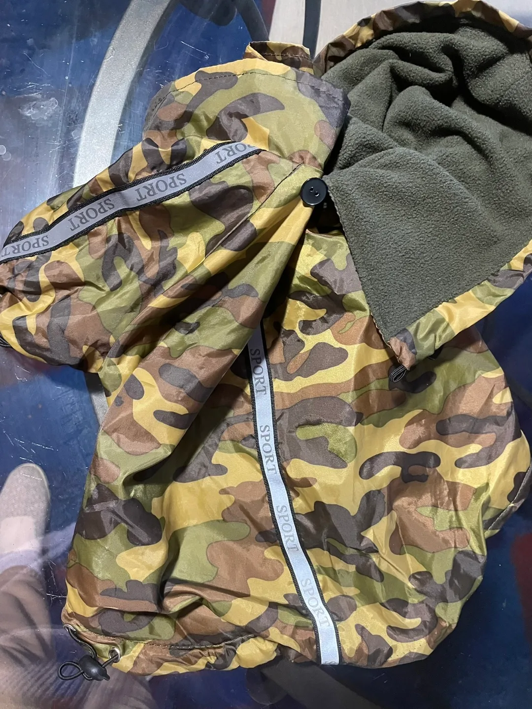 💚Camouflage Dog Jacket with Fleece Lining image indicator(5)